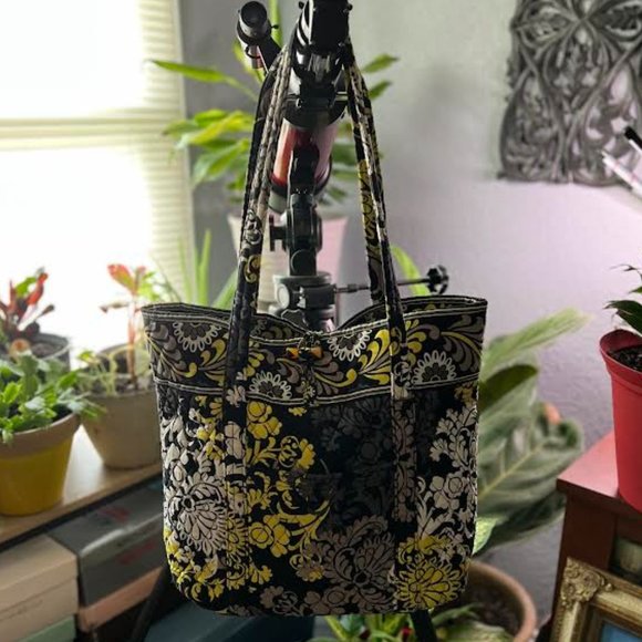 Vera Bradley Handbags - VERA BRADELY Yellow, Black and Gray Tote